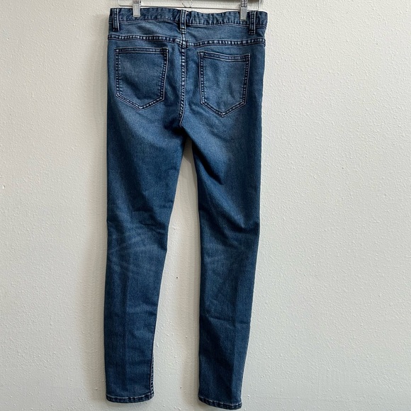 Free People Womens Busted Knee Skinny Jeans Distressed High Waist Size 28 - Picture 2 of 13